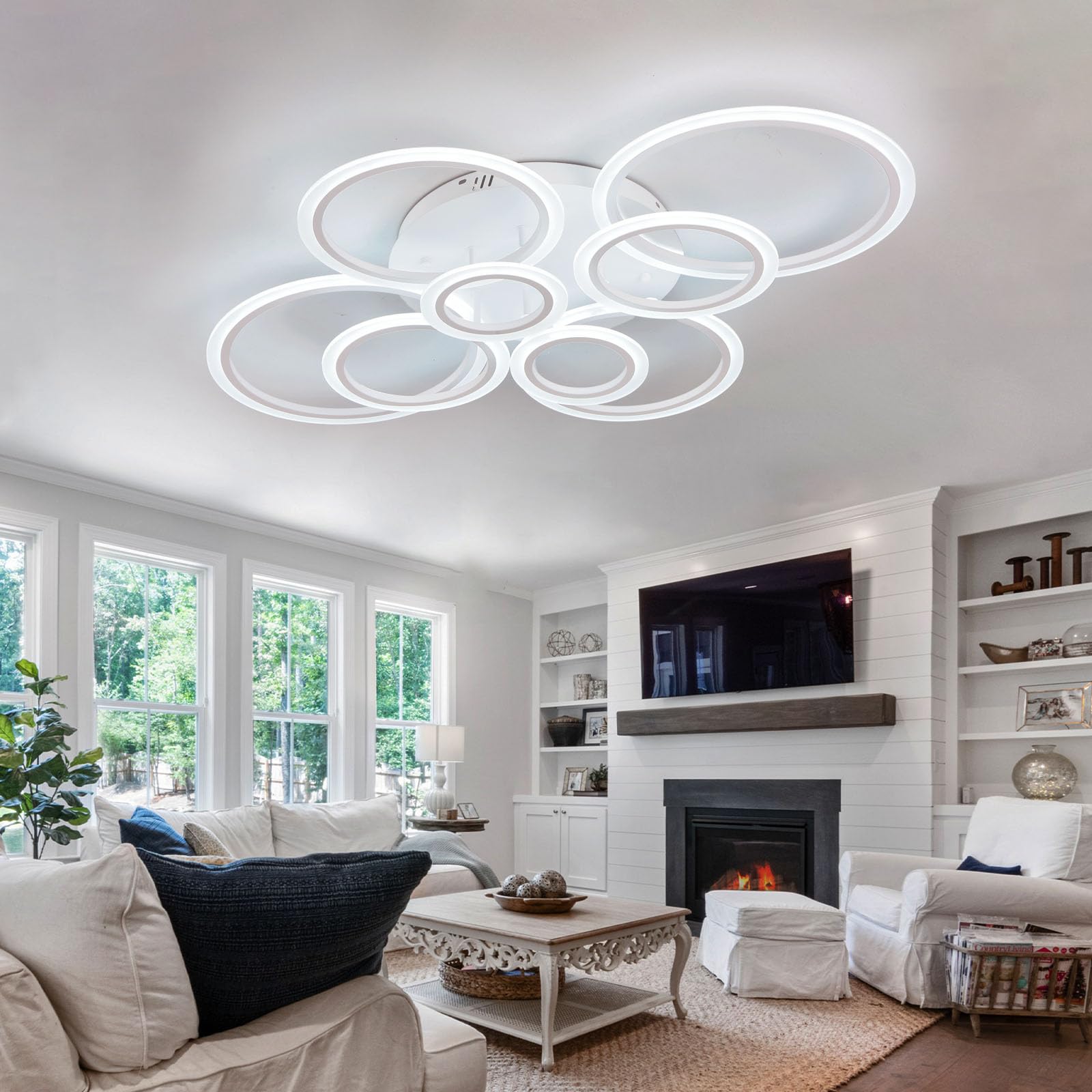 【あいさ】Glow LED-ceiling light ZYC 8 Inch LED Flush Mount Ceiling Light - LED Ceiling Light